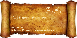 Pilinger Azurea névjegykártya